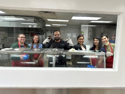 UMMC Family Medicine Residents serve food at local soup kitchen